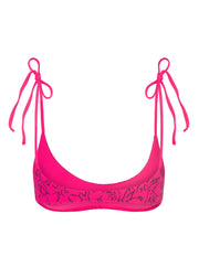 Anacapa Top in pink print — Sands Swim swimwear, view 2